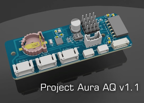 Project Aura AQ v1.1 PCB Sensor Hub bord
